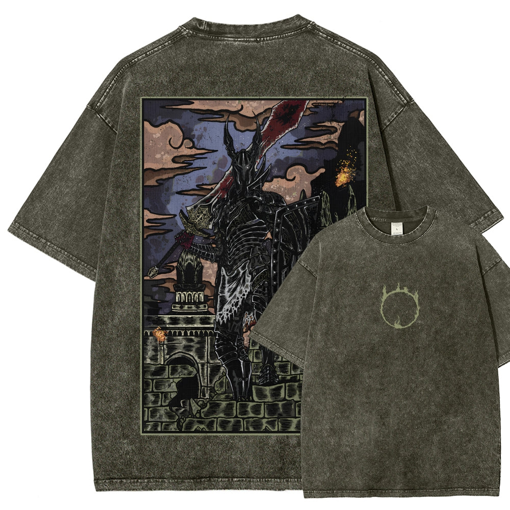 Dark Souls Unisex Fit Washed T-Shirt 2601009900