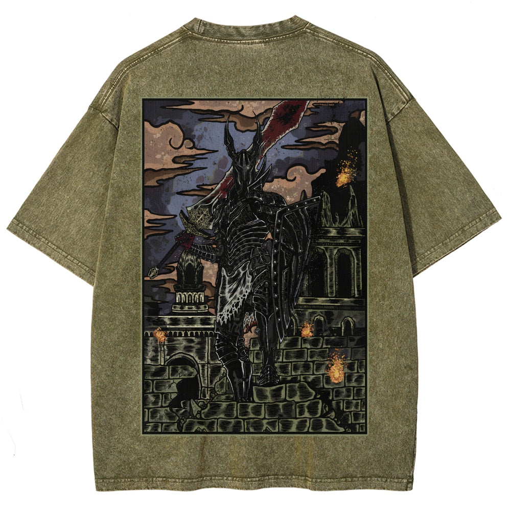 Dark Souls Unisex Fit Washed T-Shirt 2601009900