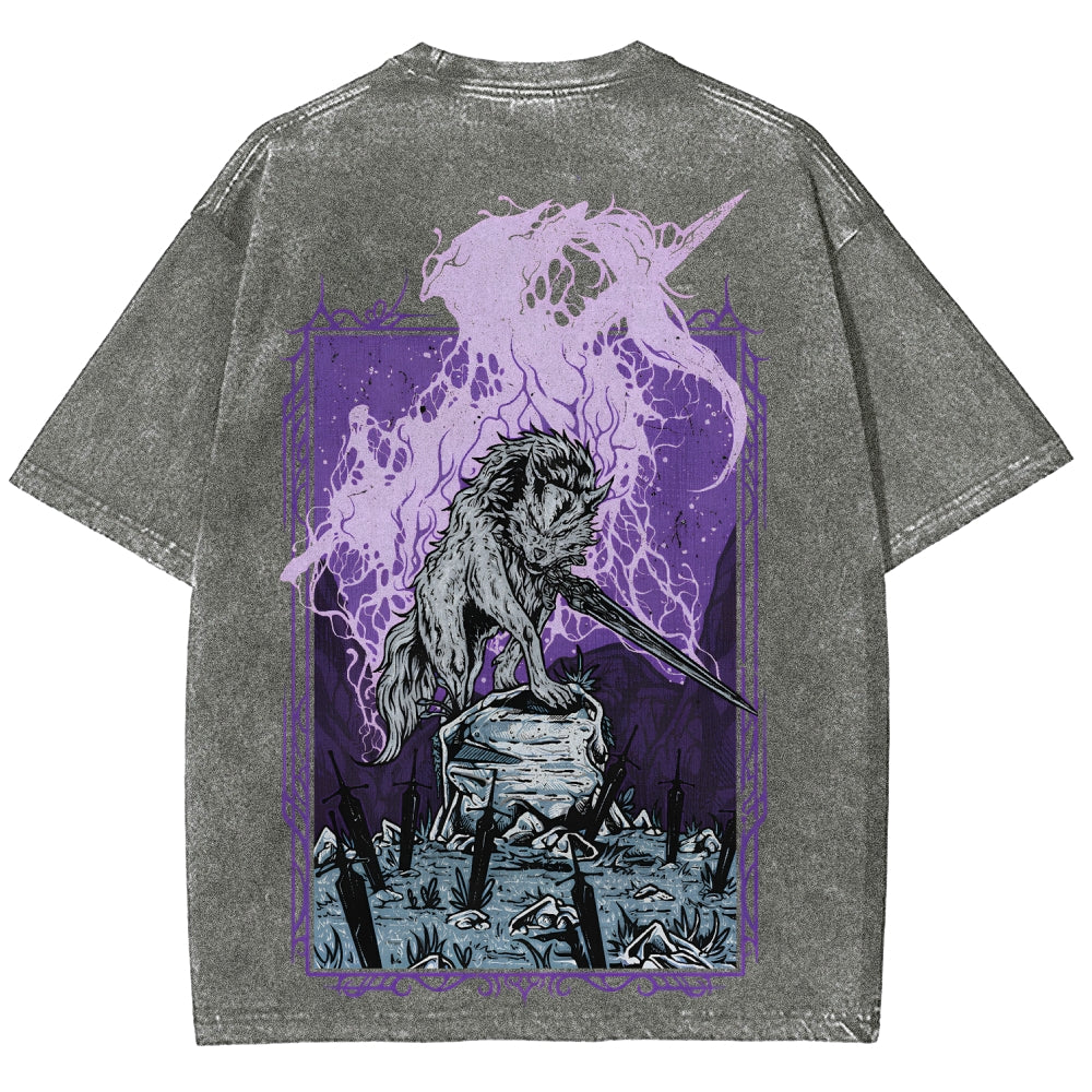 Dark Souls Unisex Fit Washed T-Shirt 2601009916