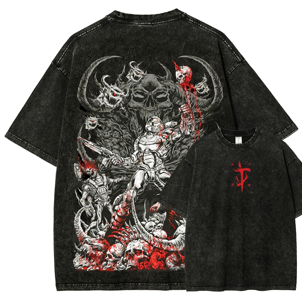 DOOM Unisex Fit Washed T-Shirt 2601010122