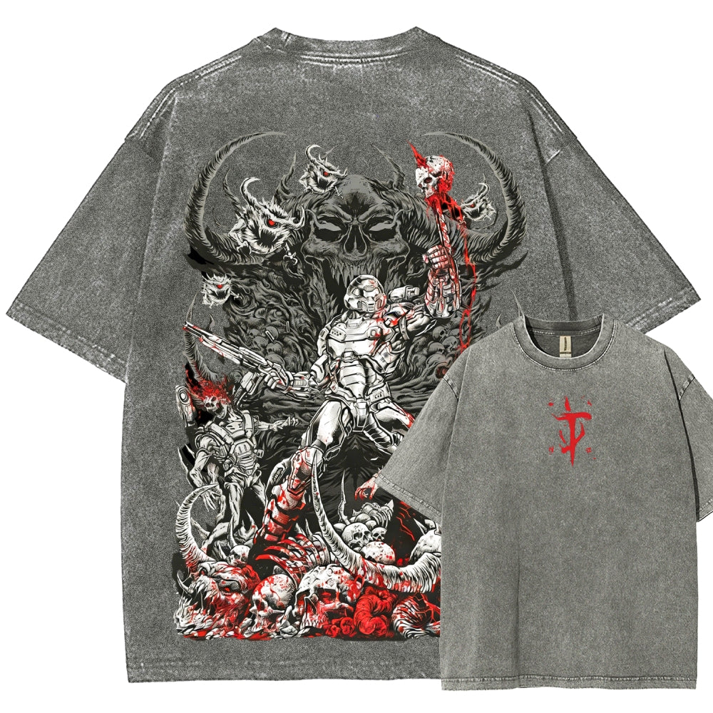 DOOM Unisex Fit Washed T-Shirt 2601010122
