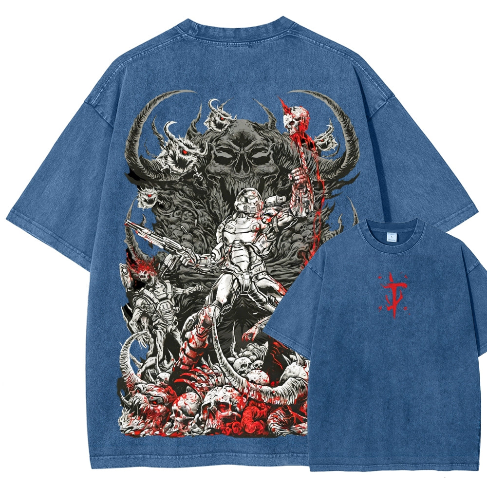 DOOM Unisex Fit Washed T-Shirt 2601010122