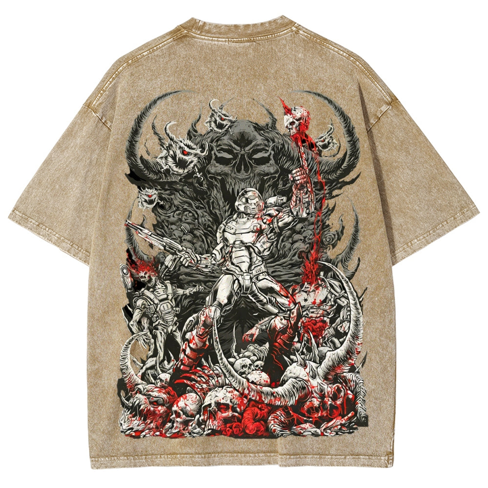 DOOM Unisex Fit Washed T-Shirt 2601010122