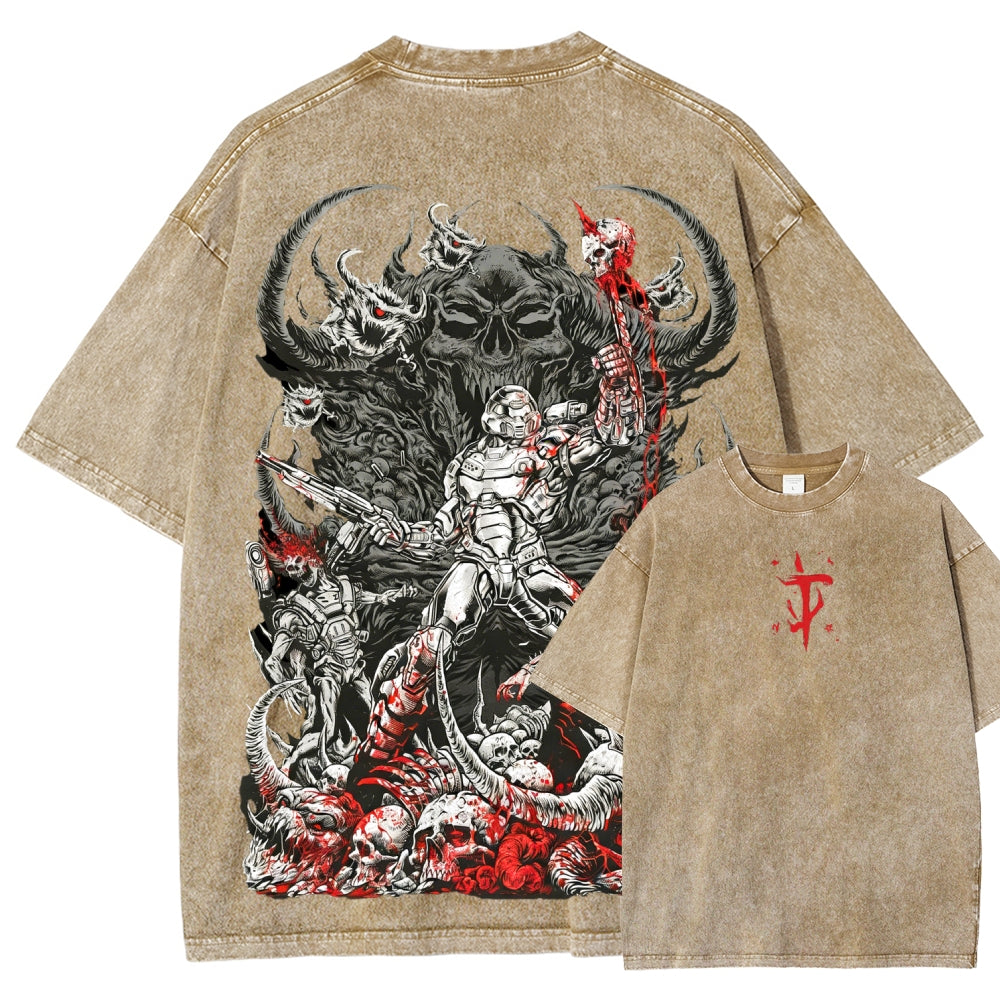 DOOM Unisex Fit Washed T-Shirt 2601010122