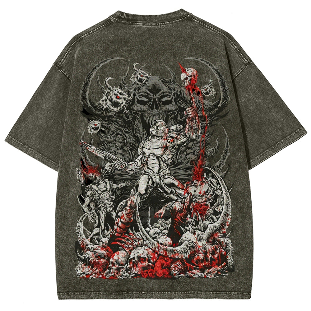 DOOM Unisex Fit Washed T-Shirt 2601010122