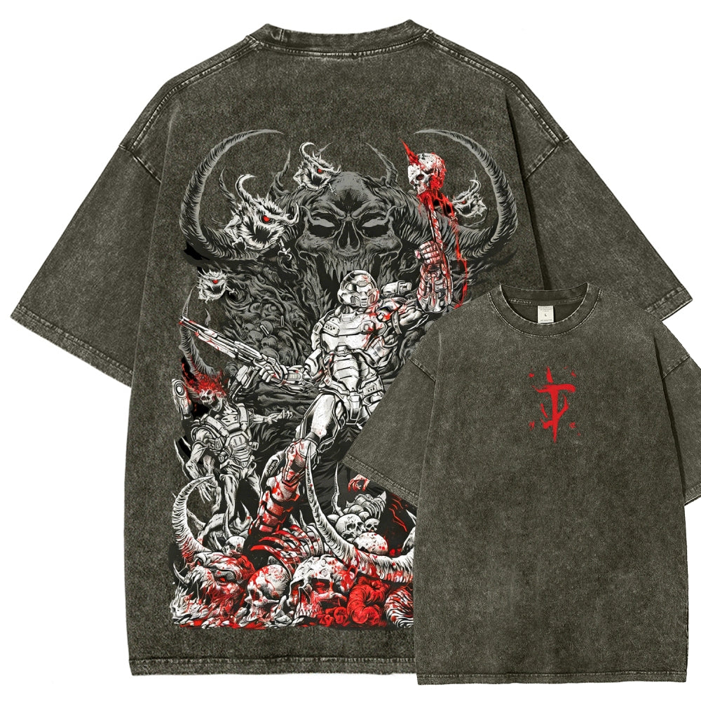 DOOM Unisex Fit Washed T-Shirt 2601010122