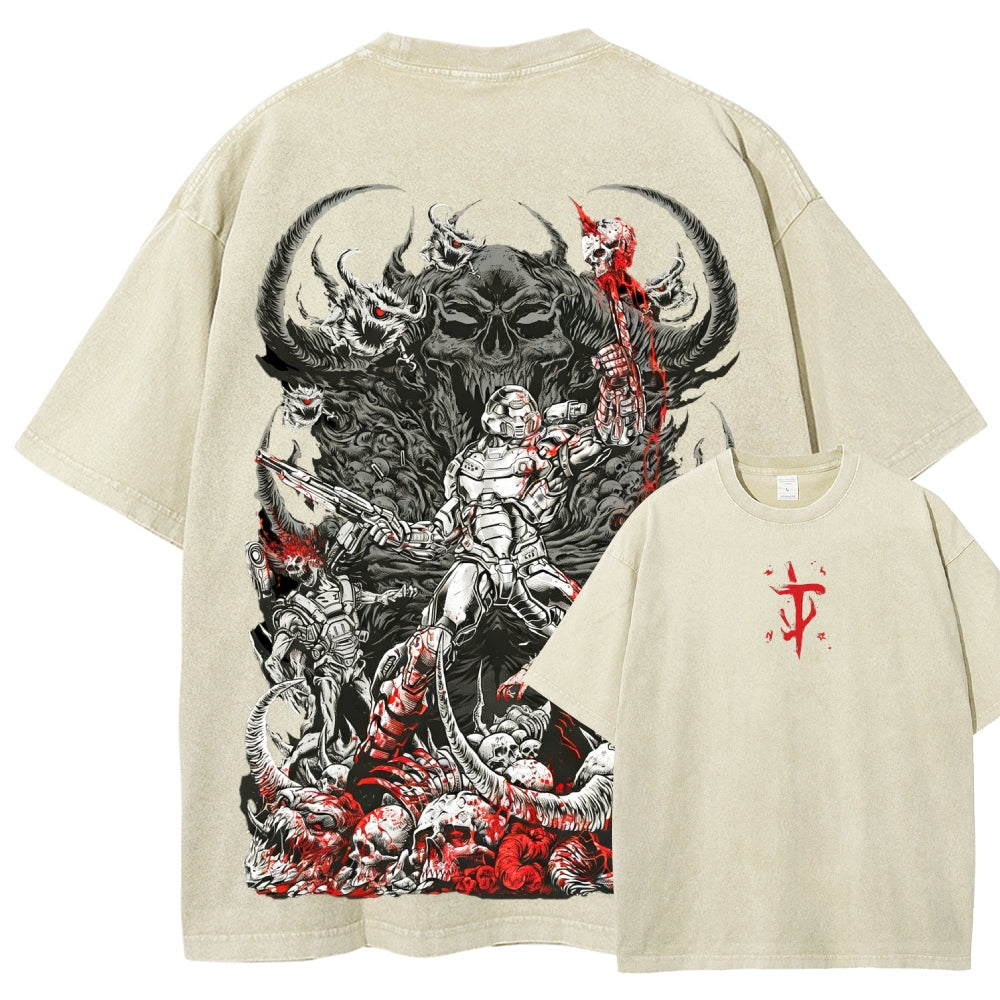 DOOM Unisex Fit Washed T-Shirt 2601010122