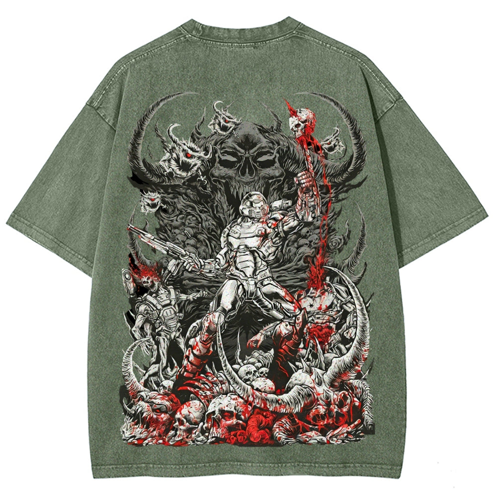 DOOM Unisex Fit Washed T-Shirt 2601010122