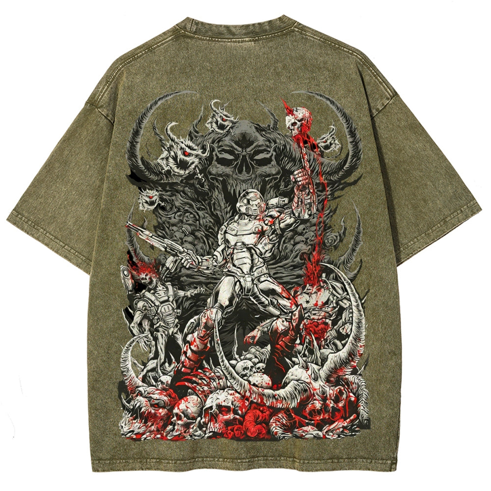 DOOM Unisex Fit Washed T-Shirt 2601010122