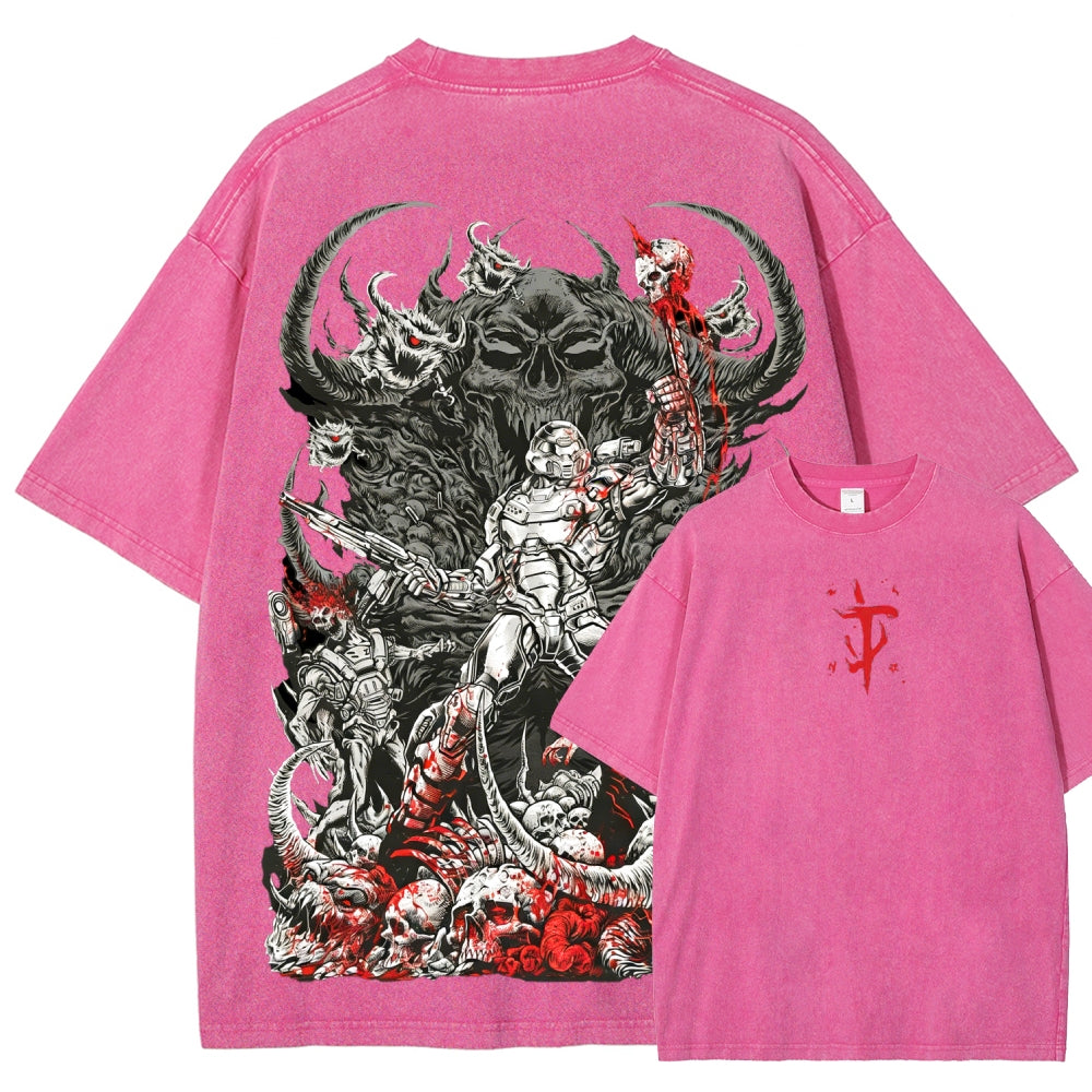 DOOM Unisex Fit Washed T-Shirt 2601010122