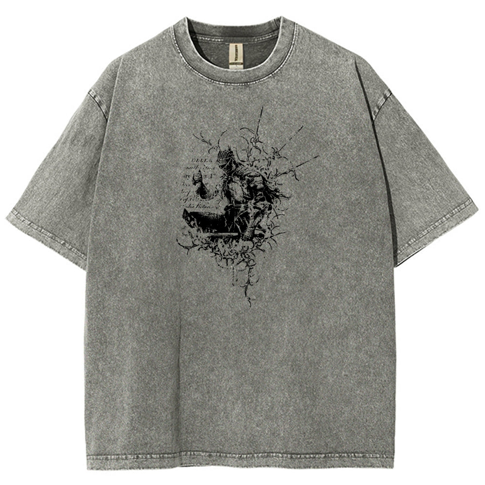 Dark Souls Unisex Fit Washed T-Shirt 2601010377