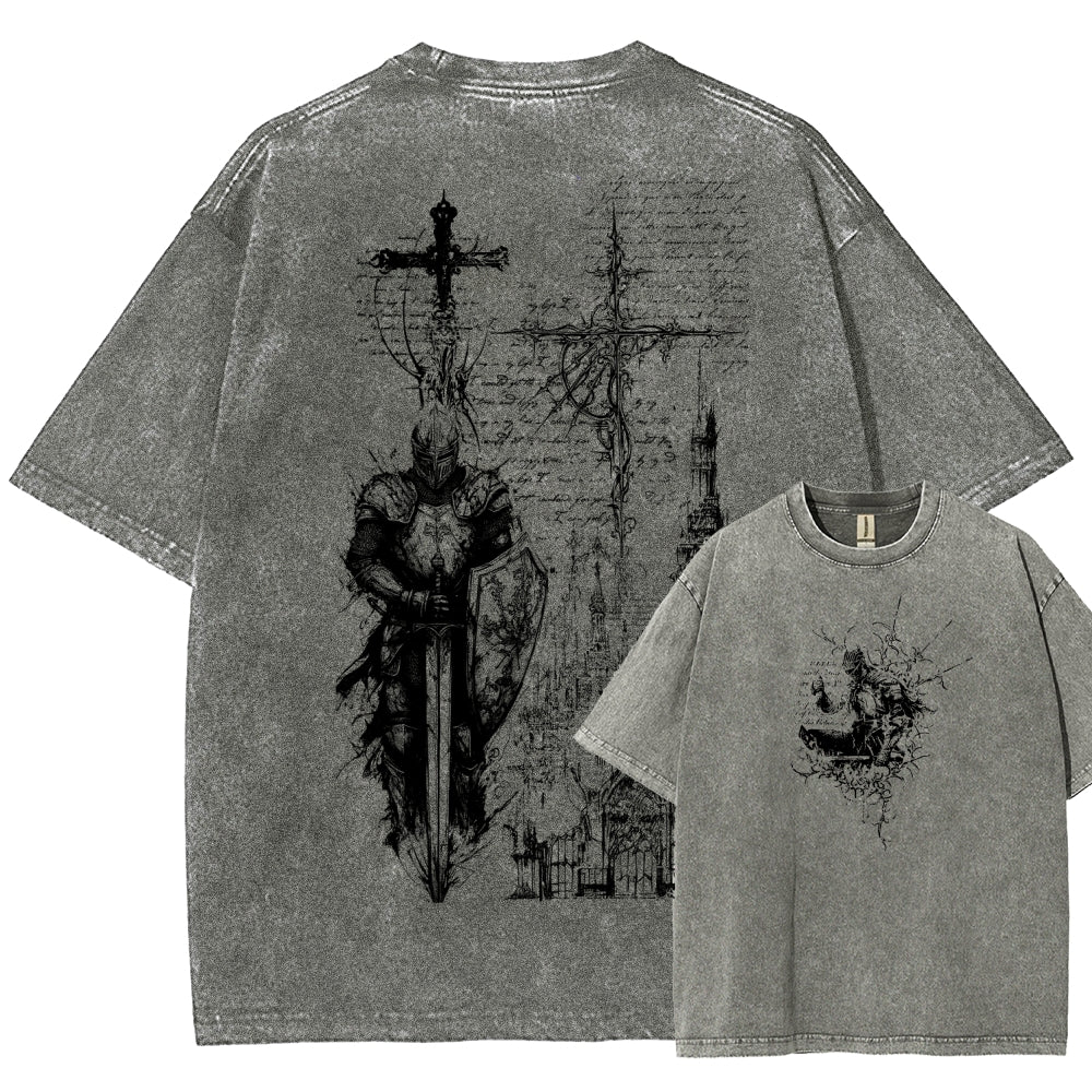 Dark Souls Unisex Fit Washed T-Shirt 2601010377