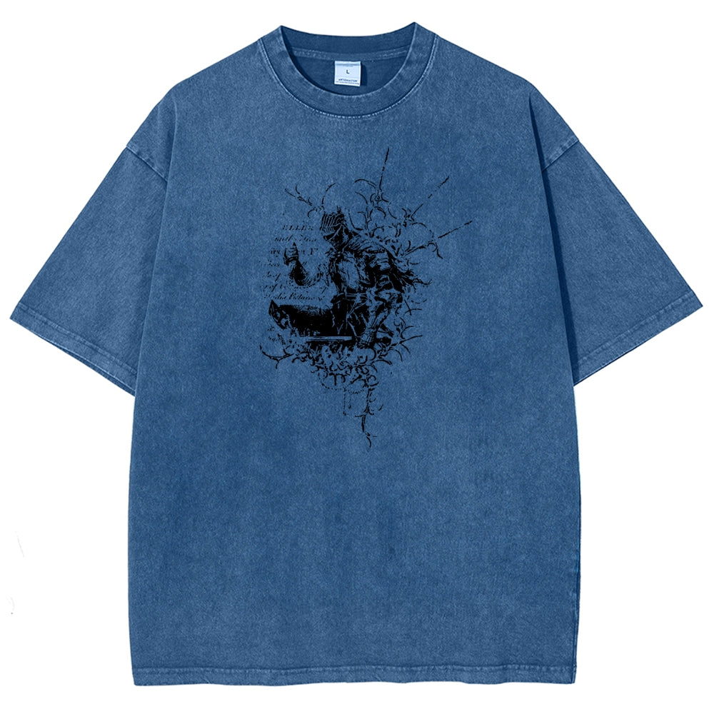Dark Souls Unisex Fit Washed T-Shirt 2601010377