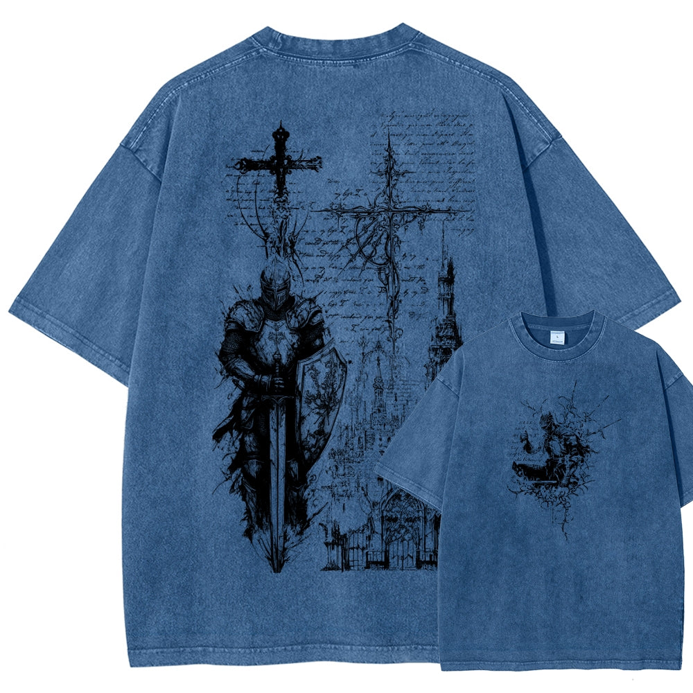Dark Souls Unisex Fit Washed T-Shirt 2601010377