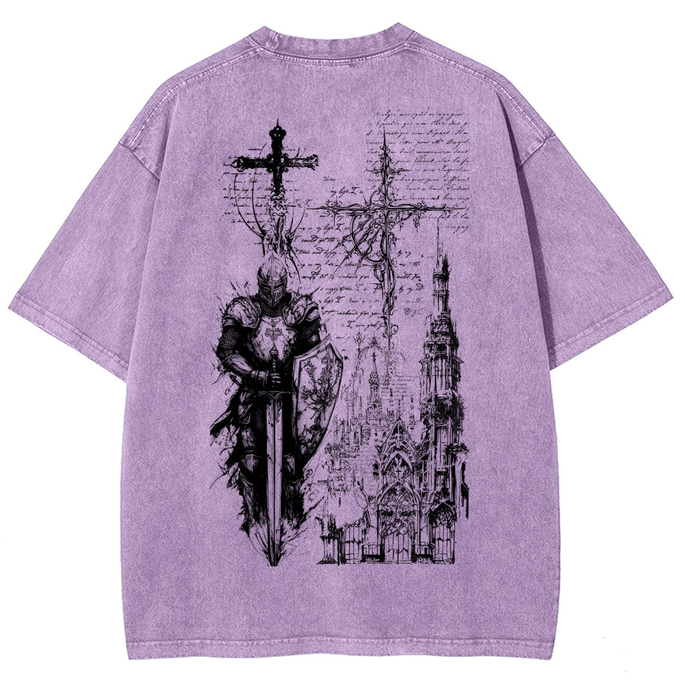 Dark Souls Unisex Fit Washed T-Shirt 2601010377
