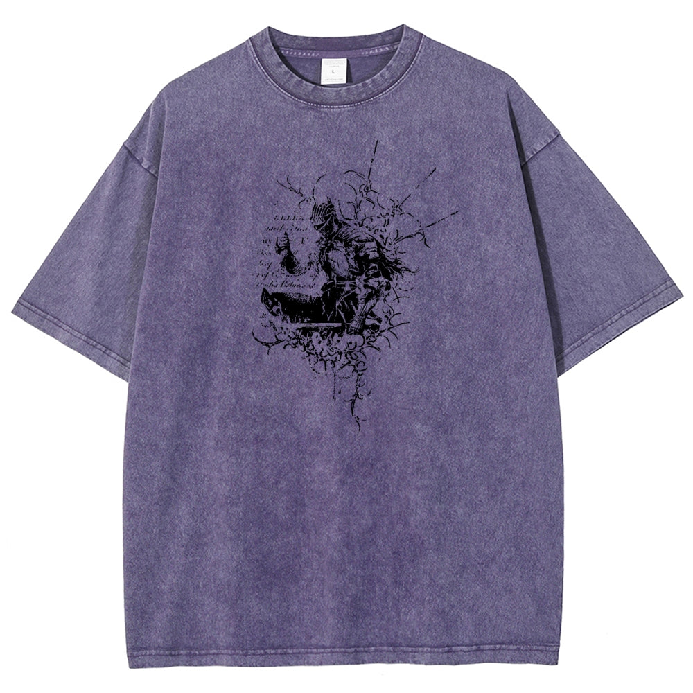 Dark Souls Unisex Fit Washed T-Shirt 2601010377