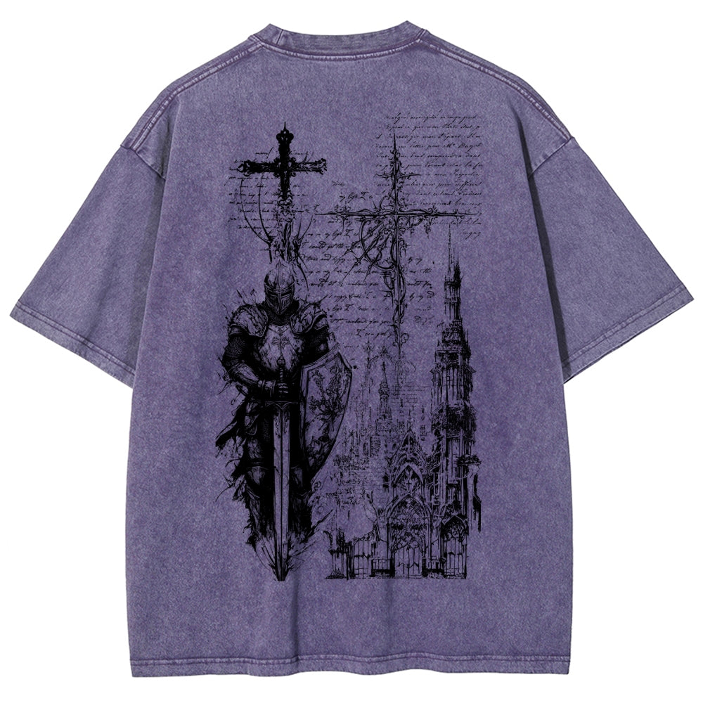 Dark Souls Unisex Fit Washed T-Shirt 2601010377
