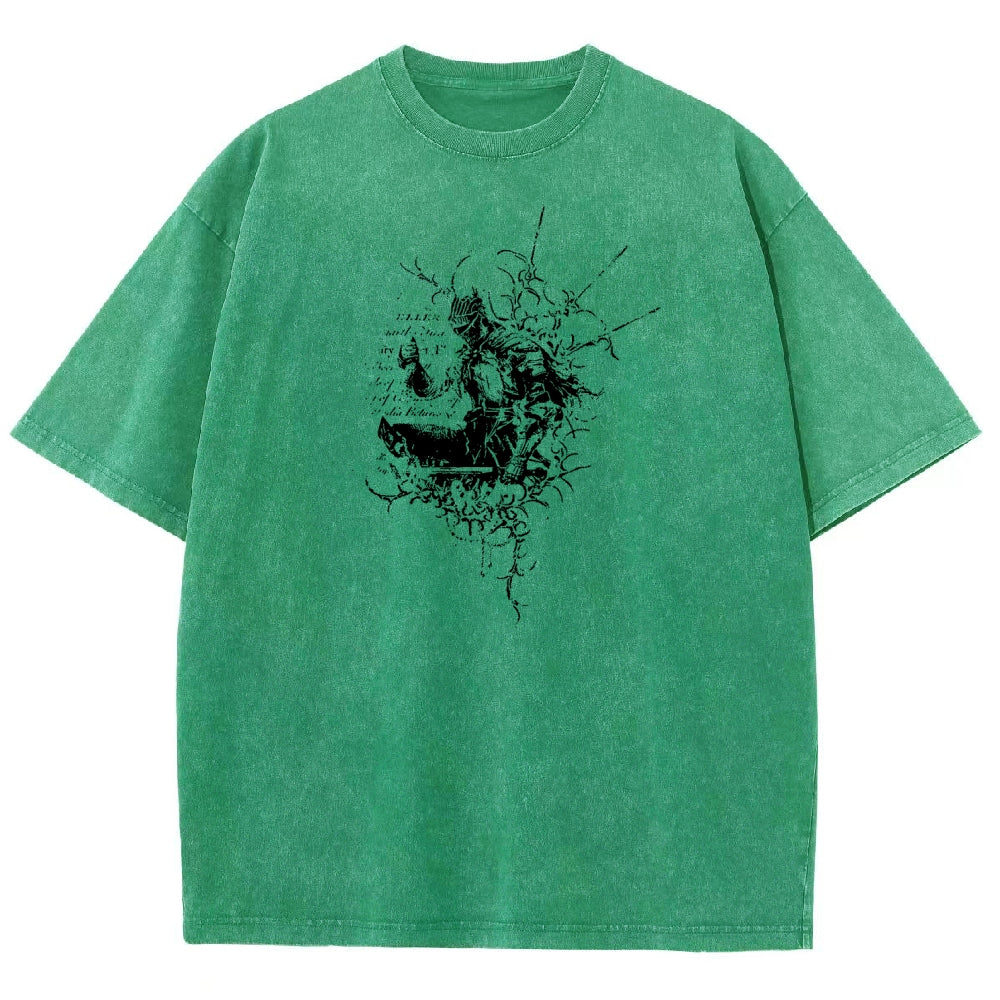 Dark Souls Unisex Fit Washed T-Shirt 2601010377