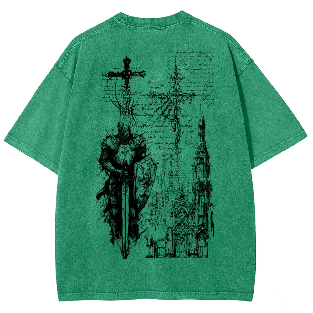 Dark Souls Unisex Fit Washed T-Shirt 2601010377