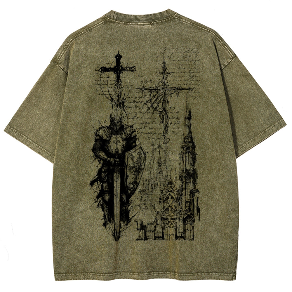 Dark Souls Unisex Fit Washed T-Shirt 2601010377