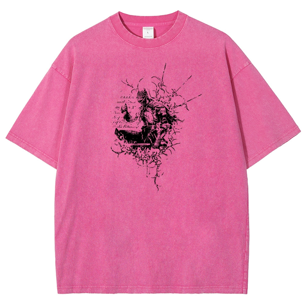 Dark Souls Unisex Fit Washed T-Shirt 2601010377