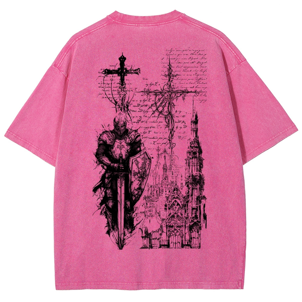 Dark Souls Unisex Fit Washed T-Shirt 2601010377