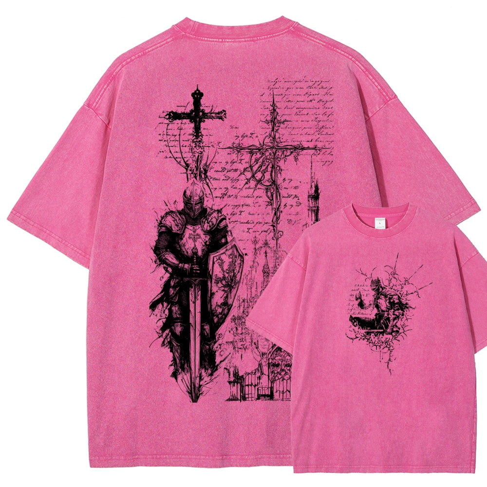 Dark Souls Unisex Fit Washed T-Shirt 2601010377
