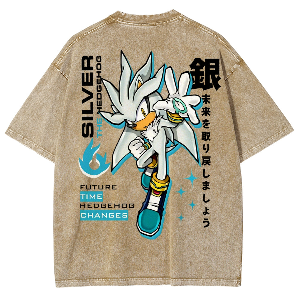 Sonic Unisex Fit Washed T-Shirt 2601012154