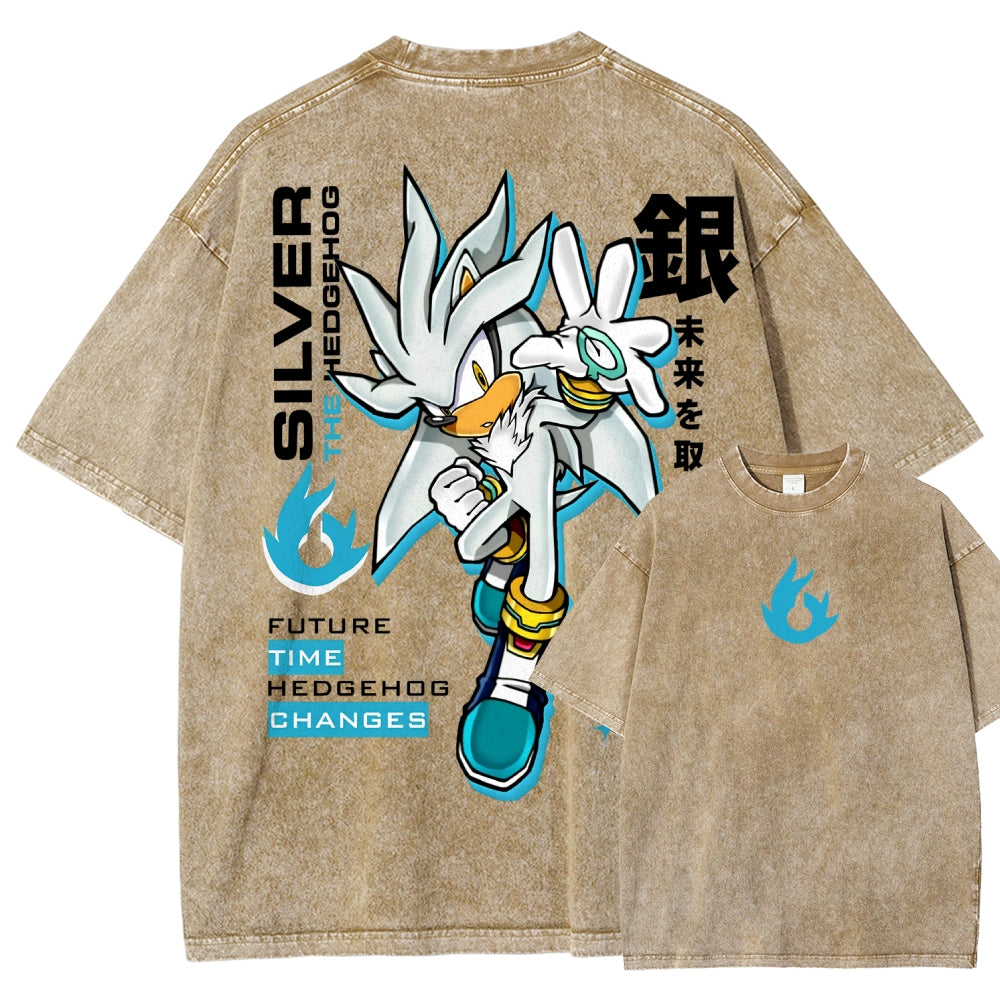 Sonic Unisex Fit Washed T-Shirt 2601012154