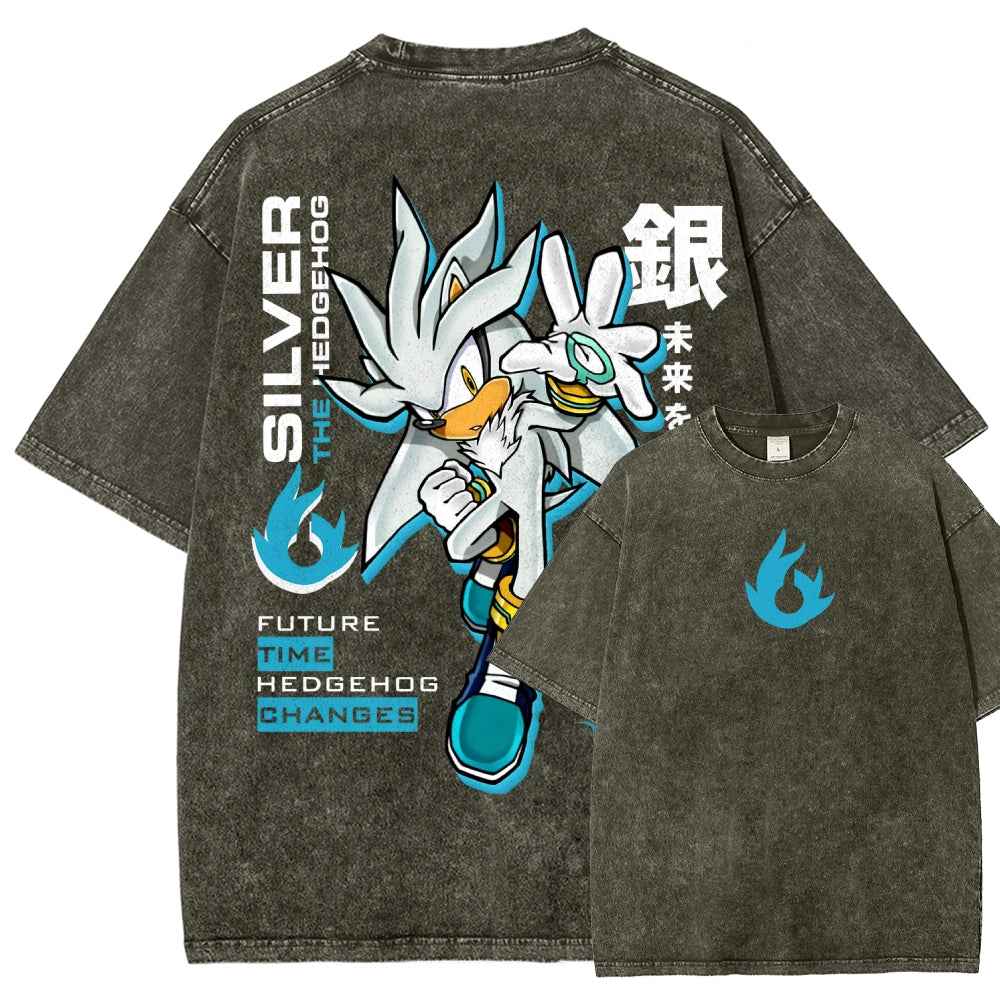 Sonic Unisex Fit Washed T-Shirt 2601012154