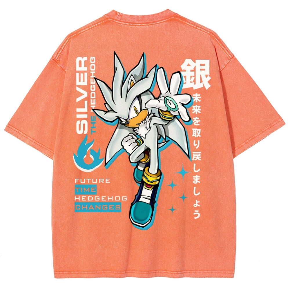 Sonic Unisex Fit Washed T-Shirt 2601012154