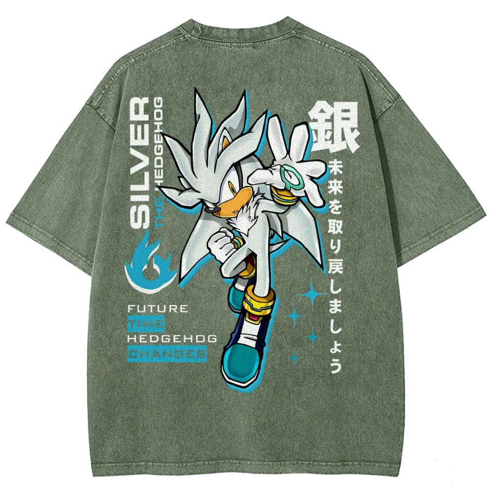 Sonic Unisex Fit Washed T-Shirt 2601012154