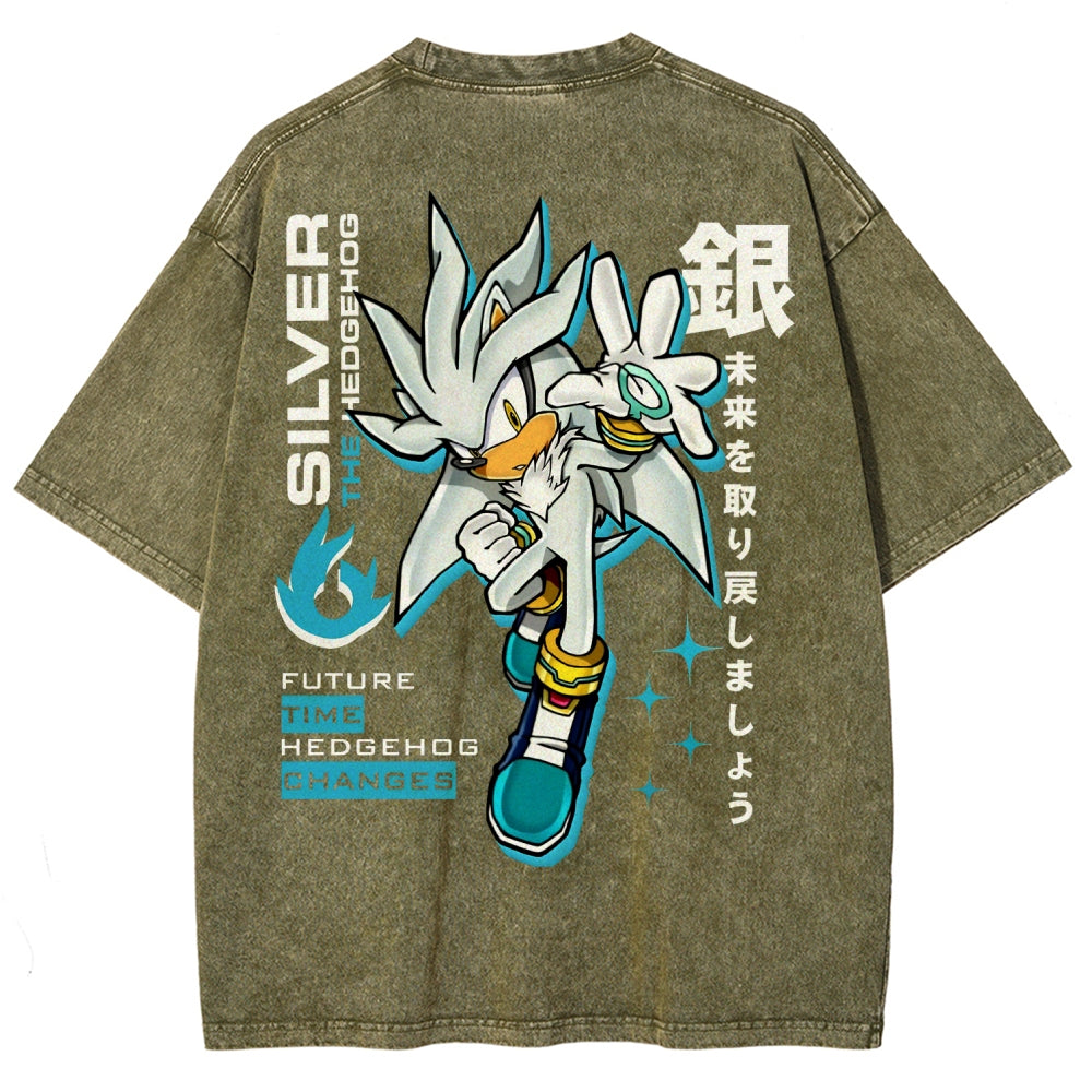 Sonic Unisex Fit Washed T-Shirt 2601012154