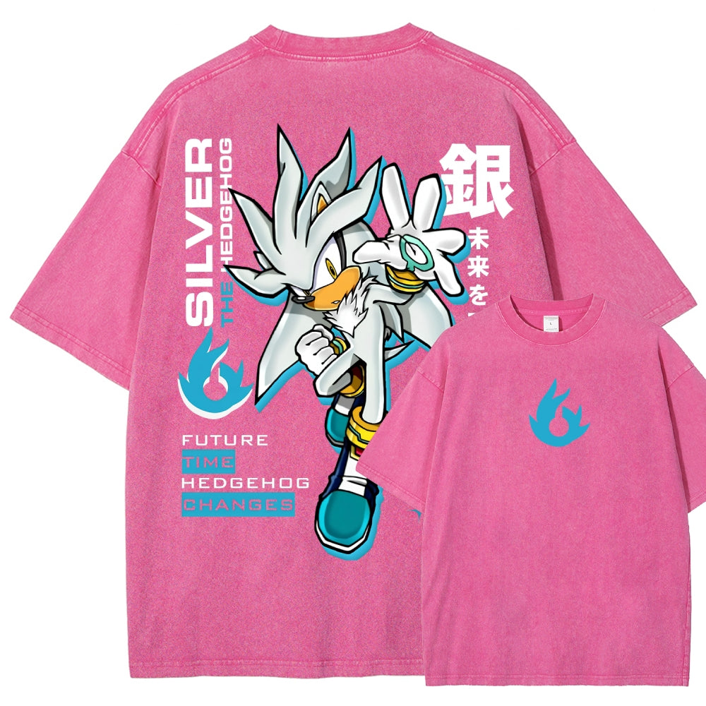 Sonic Unisex Fit Washed T-Shirt 2601012154