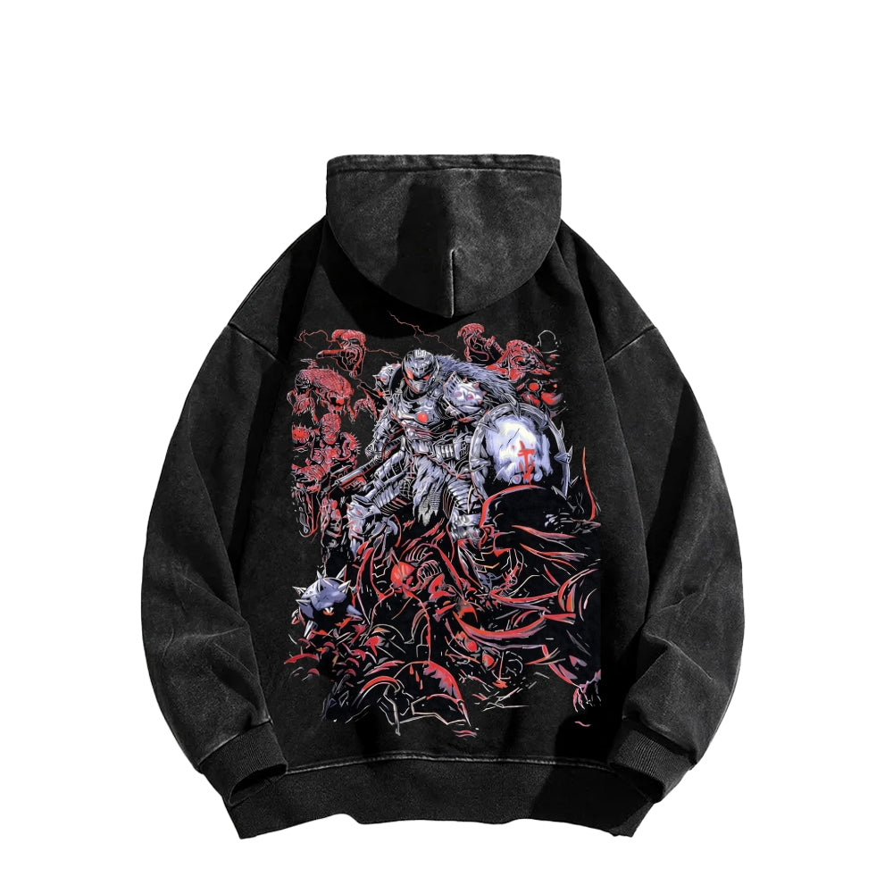 DOOM Unisex Washed Hoodie 2601012523