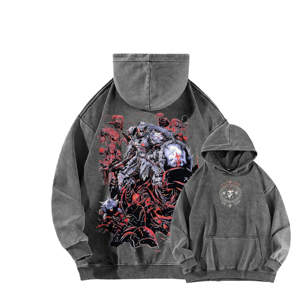 DOOM Unisex Washed Hoodie 2601012523