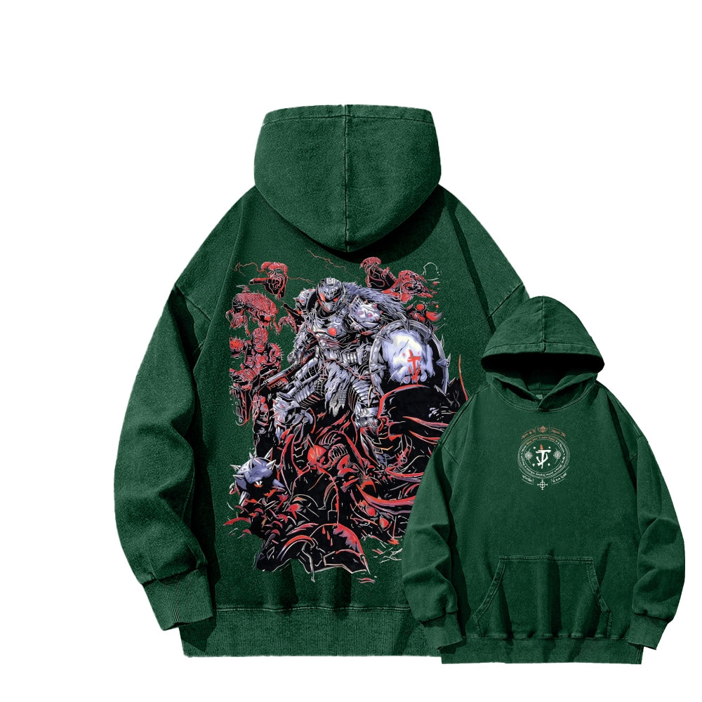 DOOM Unisex Washed Hoodie 2601012523