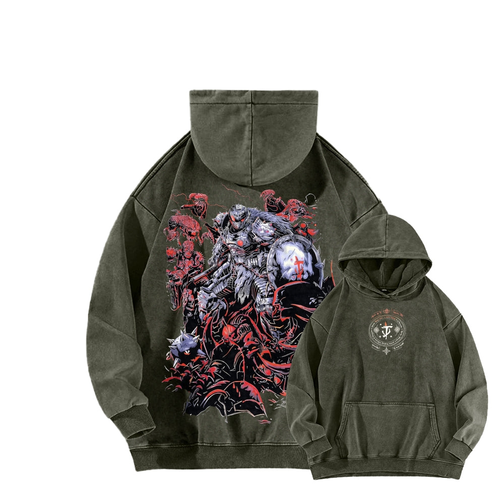 DOOM Unisex Washed Hoodie 2601012523