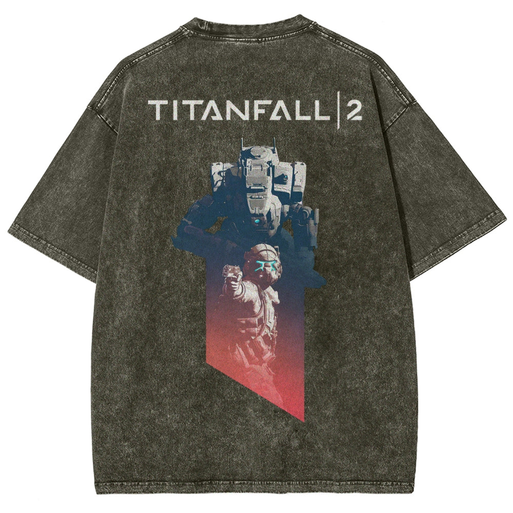 TITANFALL Unisex Fit Washed T-Shirt 2601013435