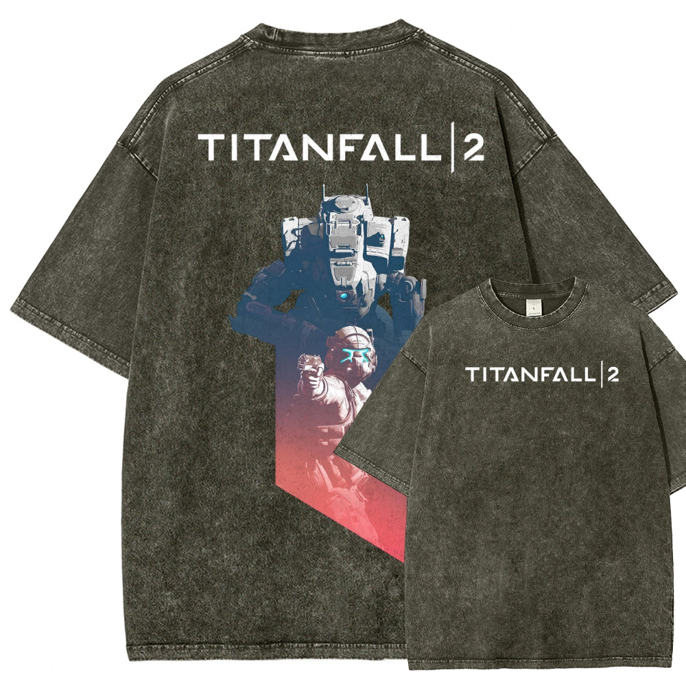 TITANFALL Unisex Fit Washed T-Shirt 2601013435
