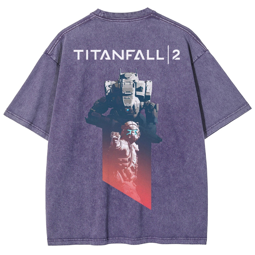 TITANFALL Unisex Fit Washed T-Shirt 2601013435