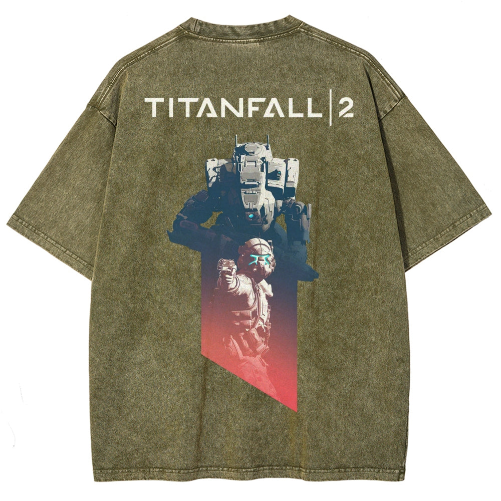 TITANFALL Unisex Fit Washed T-Shirt 2601013435