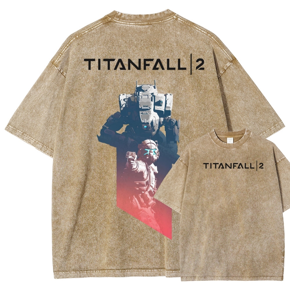 TITANFALL Unisex Fit Washed T-Shirt 2601013435