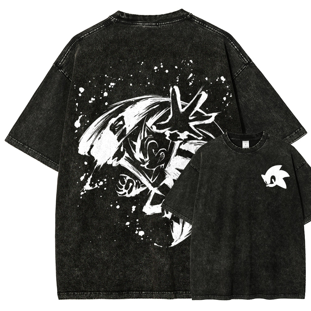 Sonic Unisex Fit Washed T-Shirt 2601014268