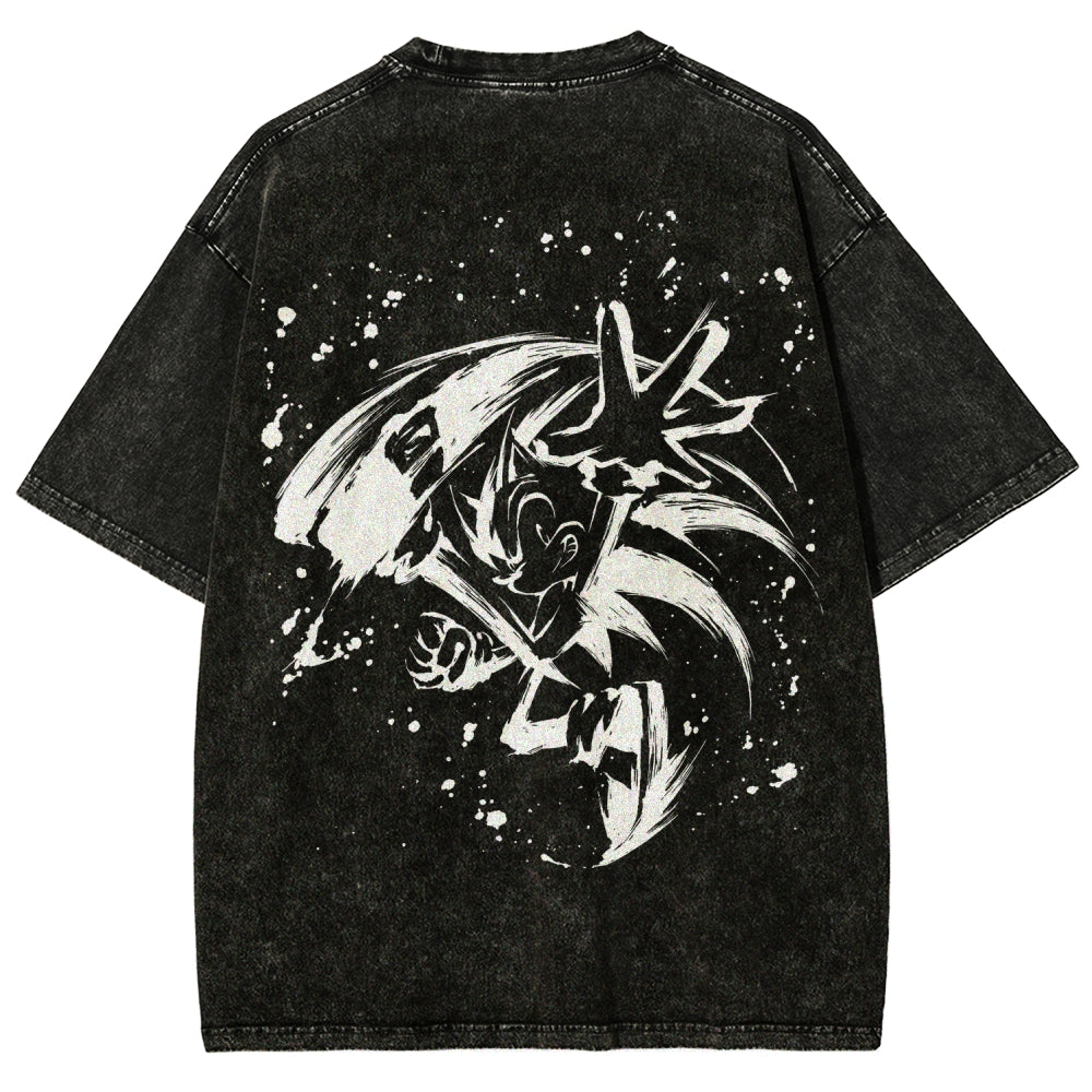 Sonic Unisex Fit Washed T-Shirt 2601014268