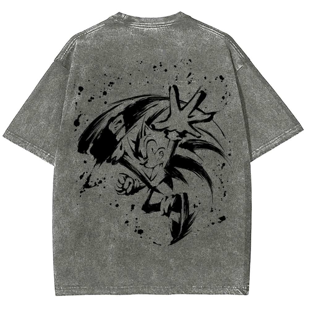 Sonic Unisex Fit Washed T-Shirt 2601014268