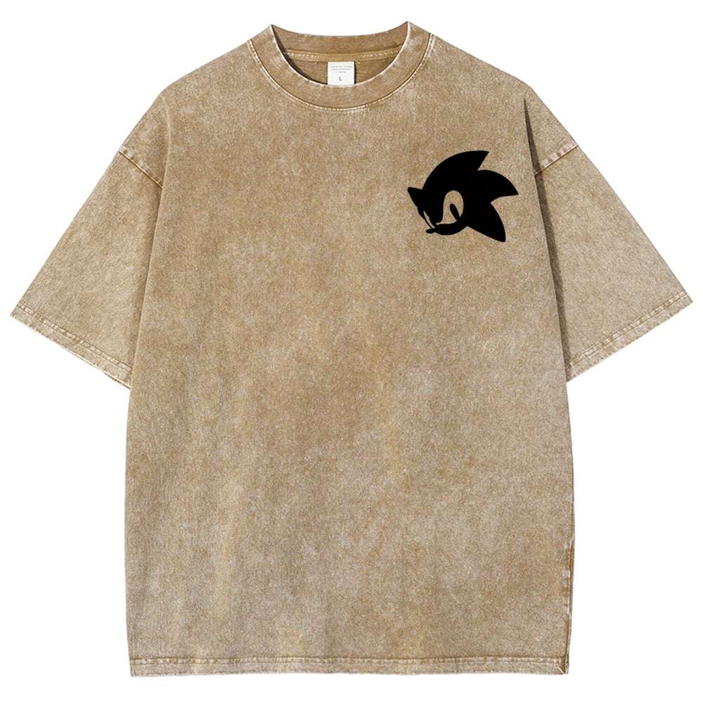 Sonic Unisex Fit Washed T-Shirt 2601014268