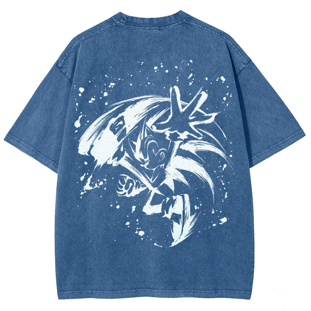 Sonic Unisex Fit Washed T-Shirt 2601014268