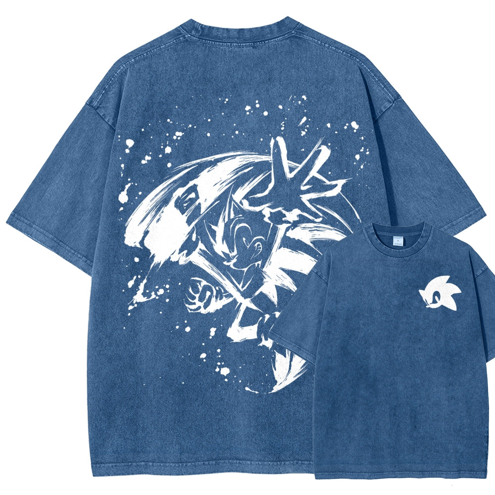 Sonic Unisex Fit Washed T-Shirt 2601014268