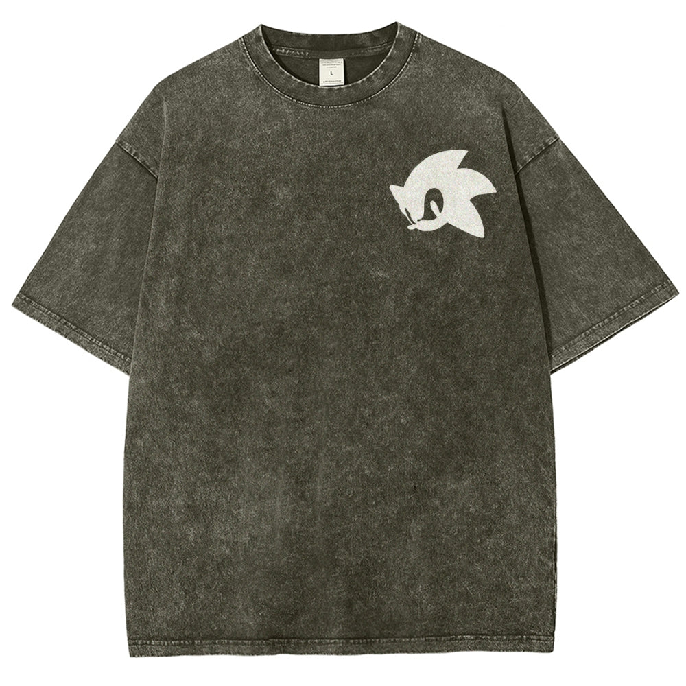 Sonic Unisex Fit Washed T-Shirt 2601014268